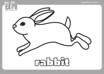 Rabbit Coloring Page